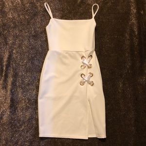 White split mini dress (worn once)